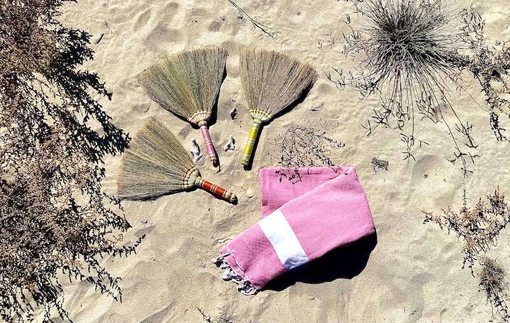 anti sand beach brush