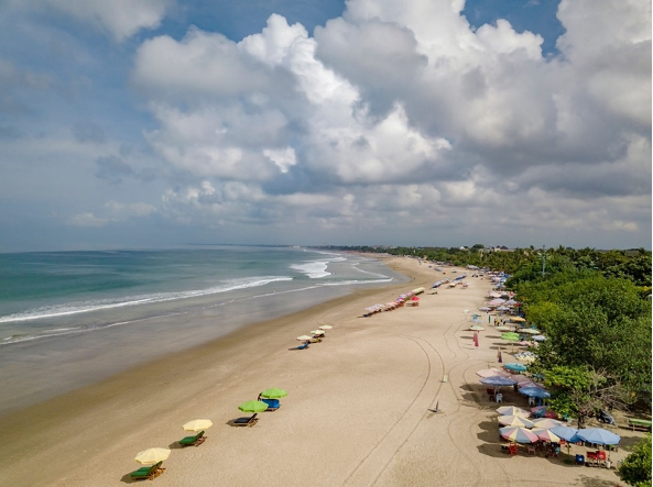 View of Kuta Beach in Bali