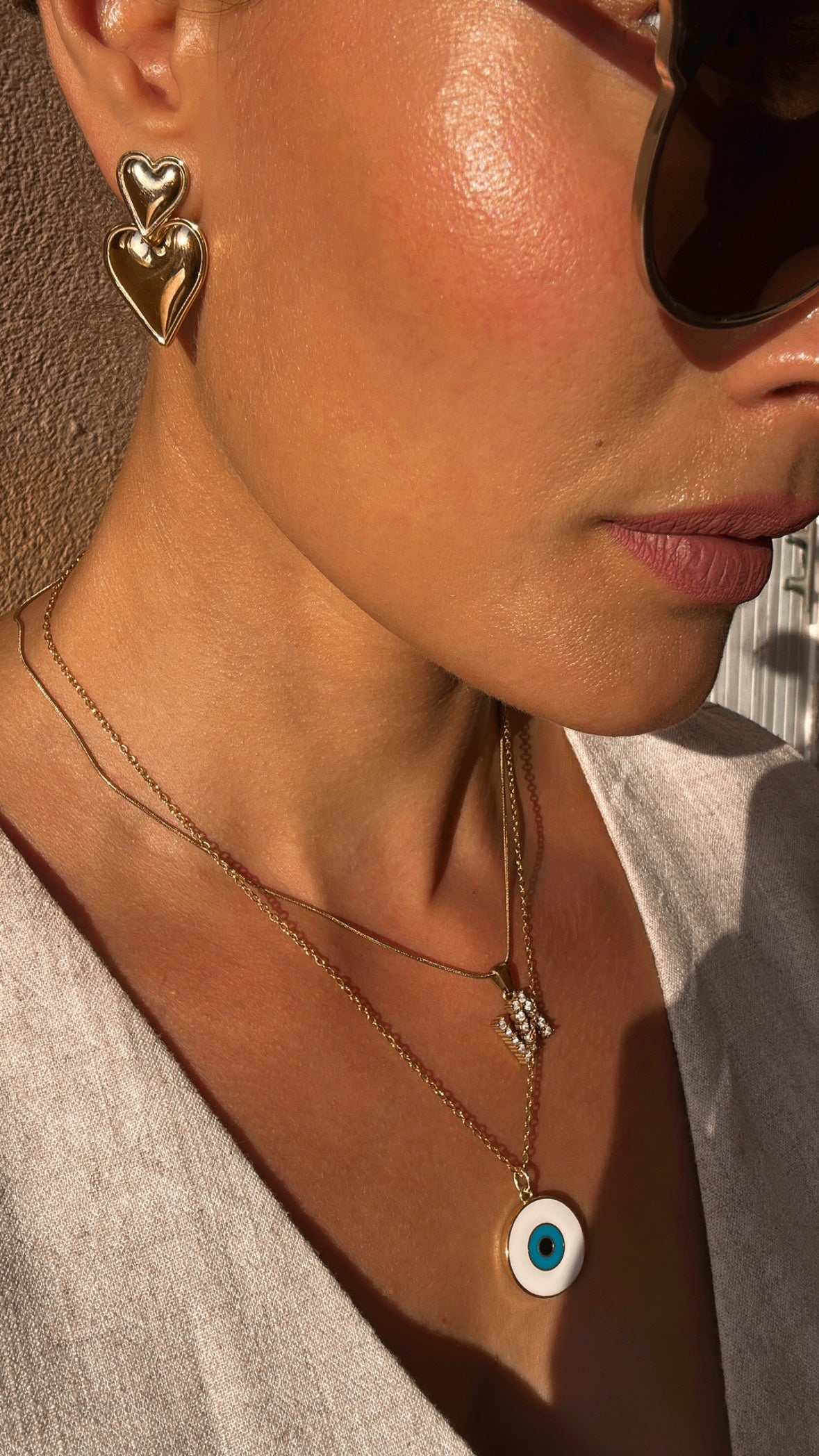 My Summer fan - Gold plated necklace