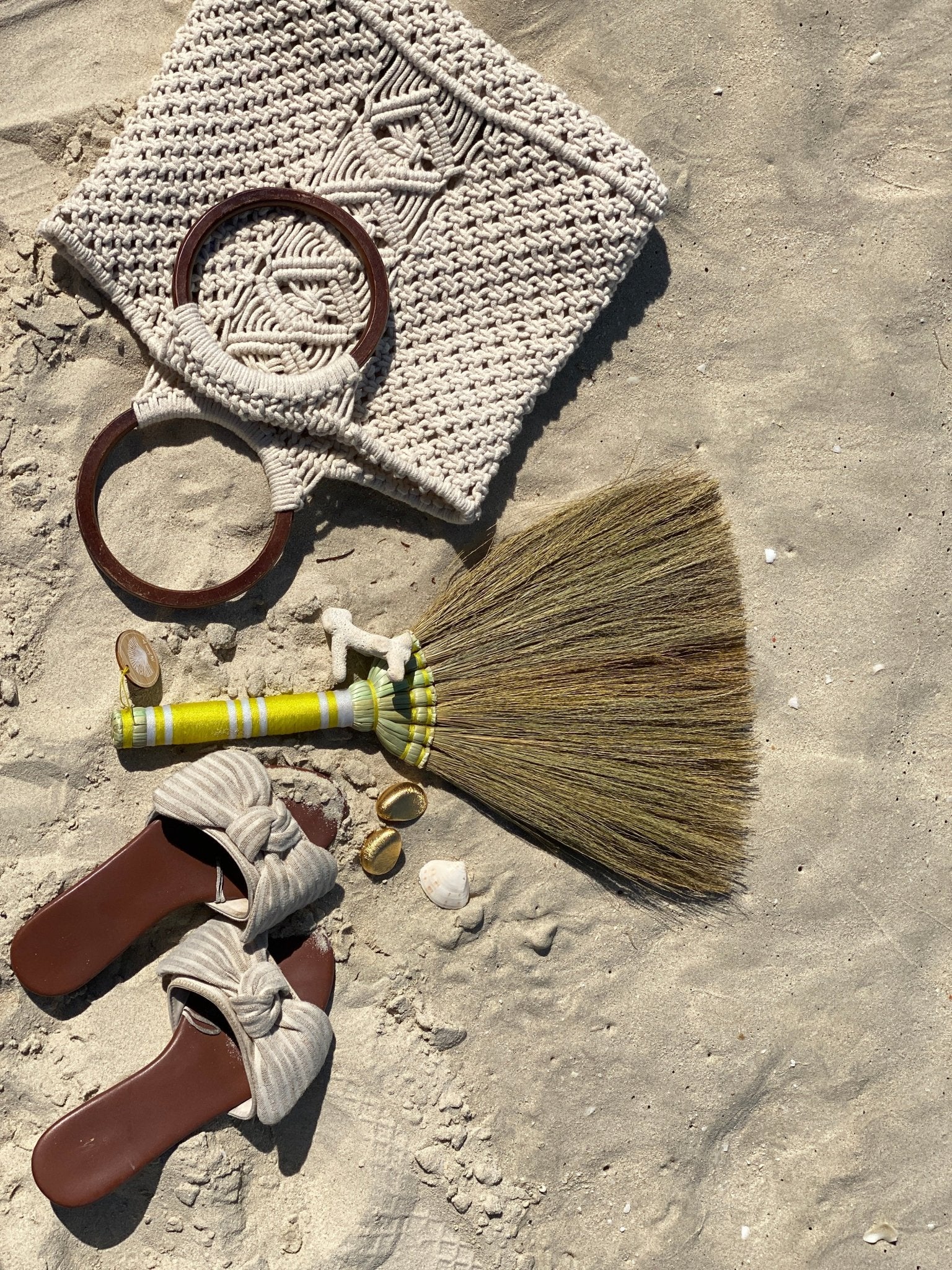 Anti sand beach brush - Yellow - My Summer fan