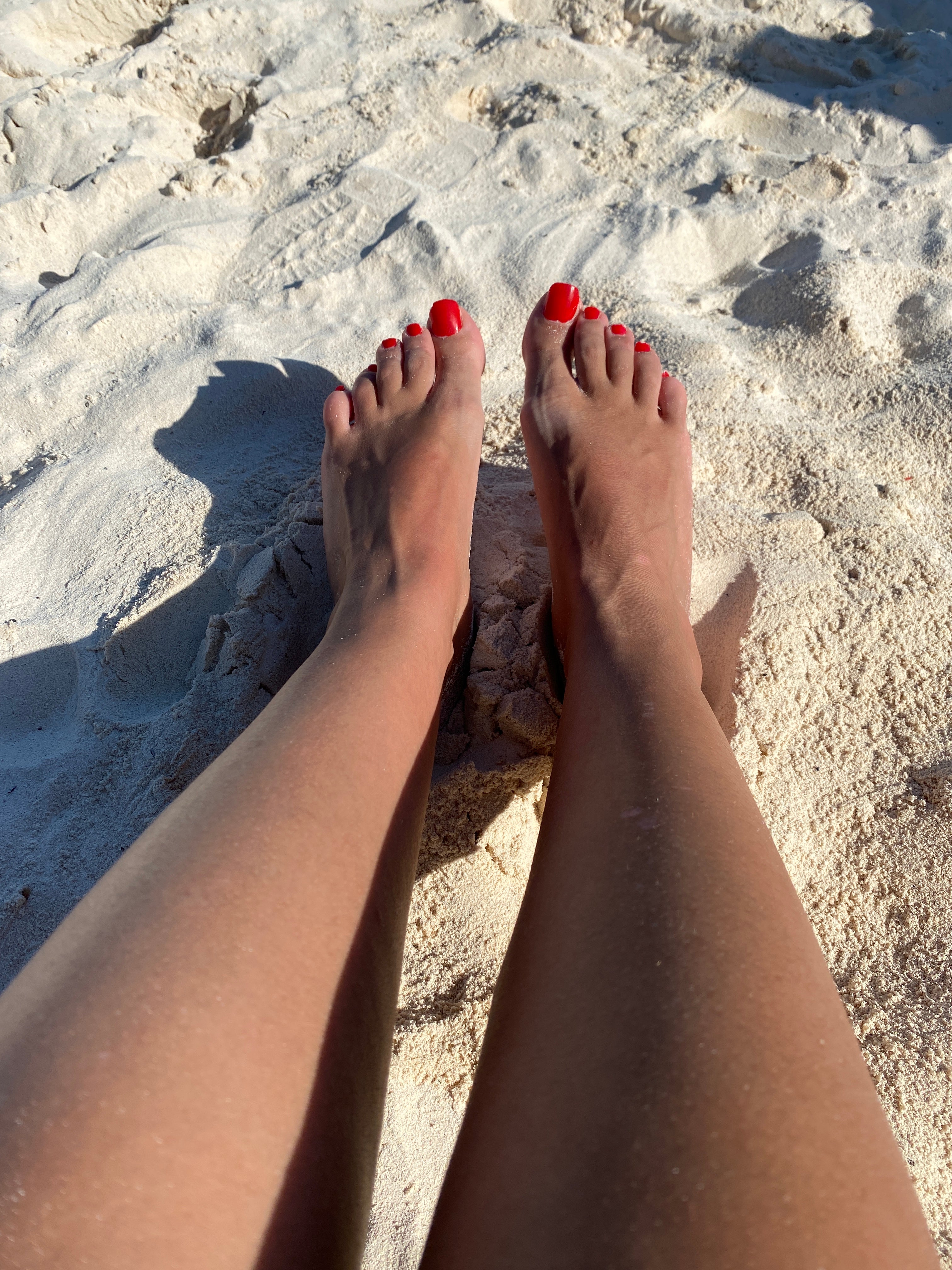 Pieds propre sans sable plage