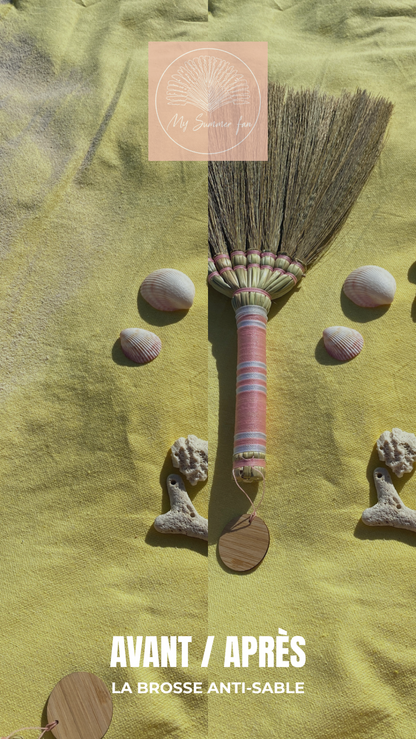 Brosse anti-sable- moyenne – Lifestyle plage – utilisation serviette de plage - My Summer Fan

Medium anti-sand beach brush – Beach lifestyle - beach towel use– My Summer Fan