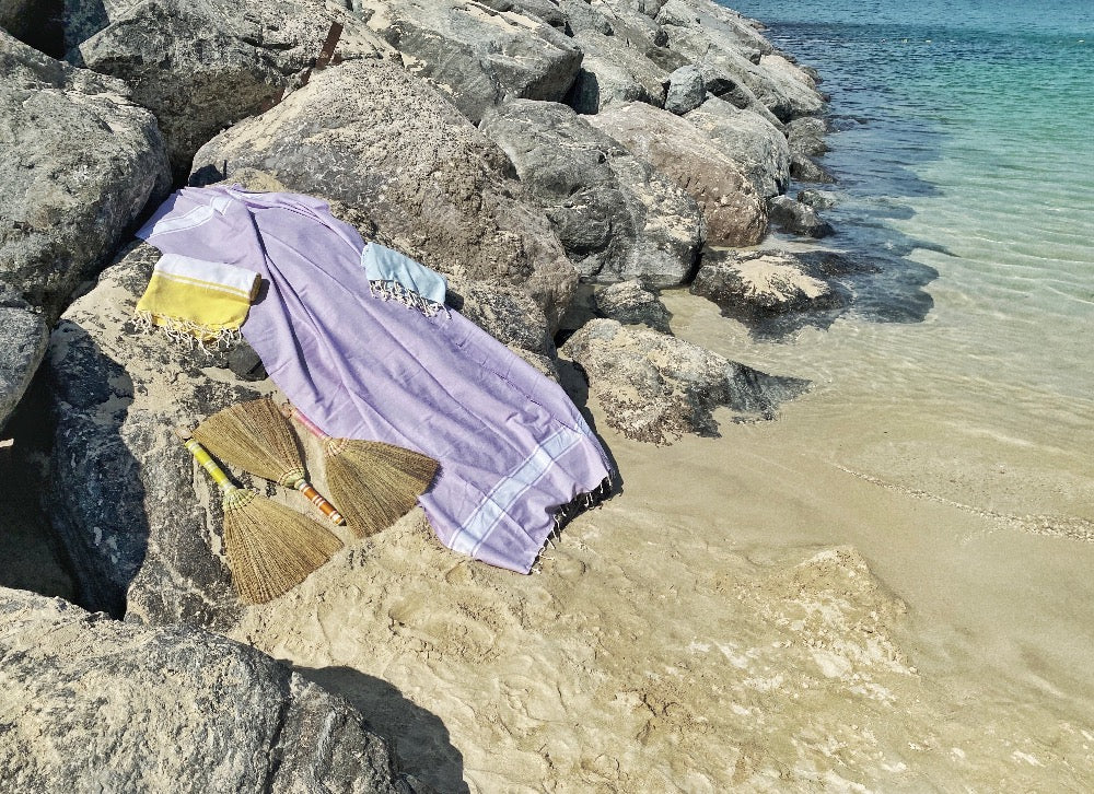My Summer fan - beach towels at the beach