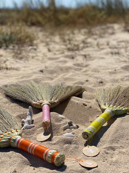 Beach accessory - Orange Beach Broom - My Summer fan