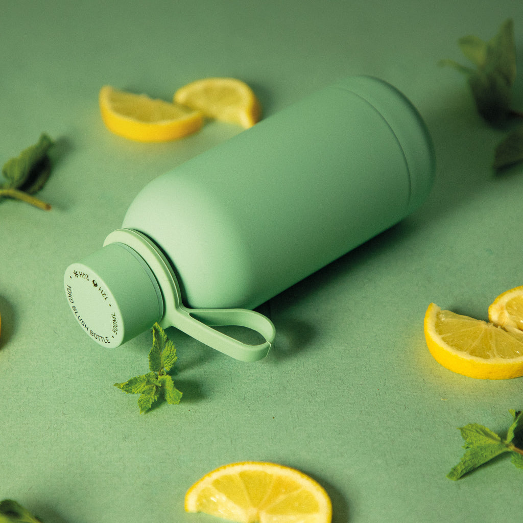 Gourde isotherme 500ml verte avec citron et menthe – My Summer Fan

Green insulated water bottle 500ml with lemon and mint – My Summer Fan